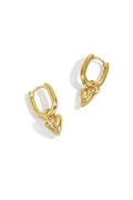 Stainless Steel Drop Earrings Heart Casual Daily Simple Series Women's jewelry